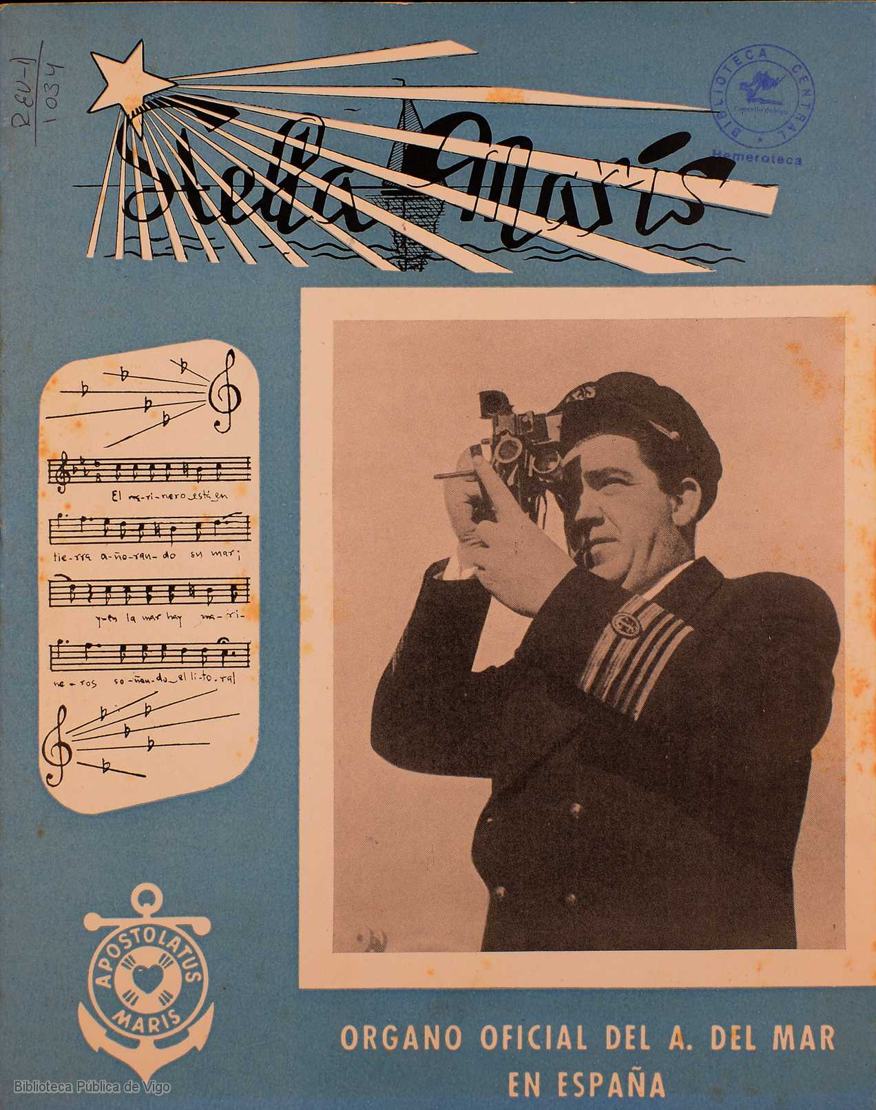 Portada da publicación Stella maris do número de xaneiro 1959